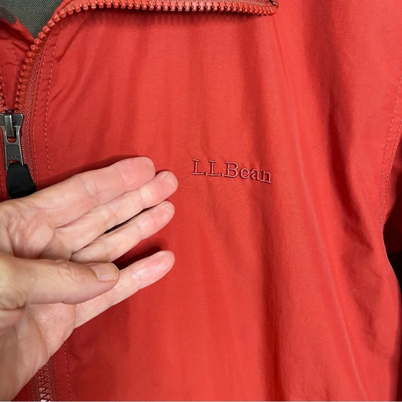 LL Bean Men's Warm-Up Jacket, Flannel Lined workwear water and wind resistant - Picture 4 of 15